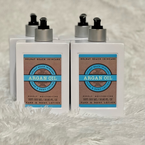DELRAY BEACH ARGAN OIL HAND & BODY LOTION(NEW Sealed) - Picture 2 of 3